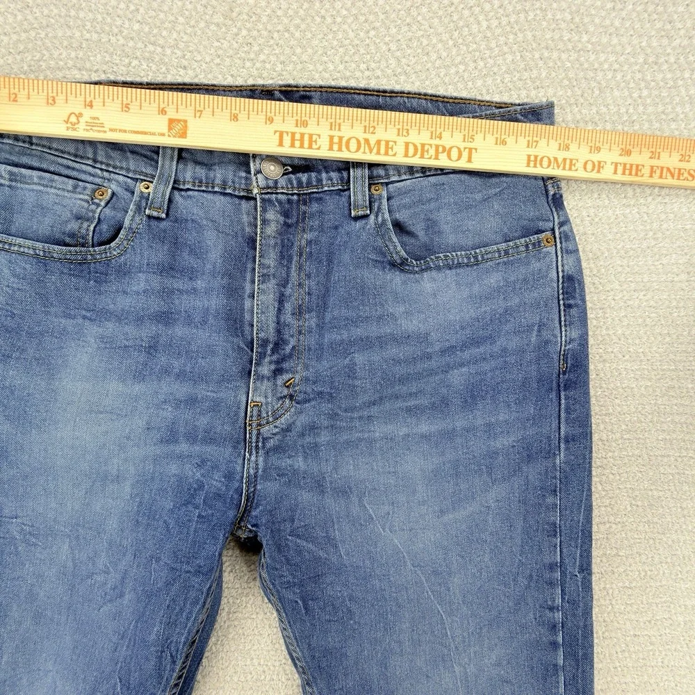 Levi's 527 Jeans Mens 36x32 Slim Bootcut Stretch Whiskered Western Cowboy Denim